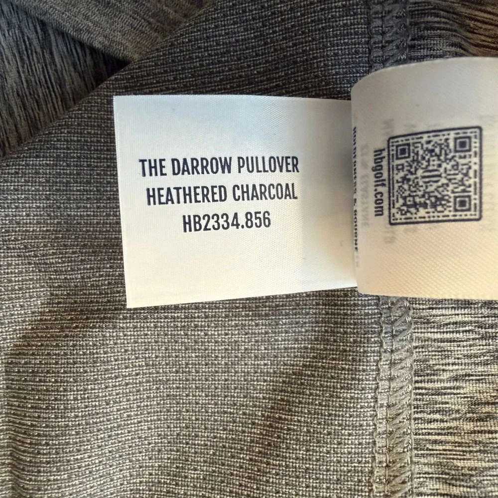 Holderness & Bourne Airation 1/4 Zip Pullover Mens Large Gray Golf The Darrow